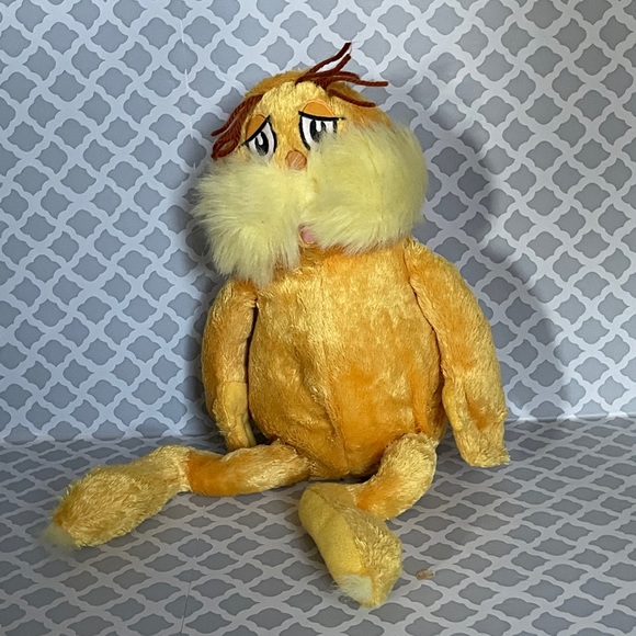 Dr Seuss The Lorax Plush Kohls Cares for Kids 15" toy soft EUC - Picture 6 of 9